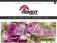 Tablet Screenshot of herbstflorist.com